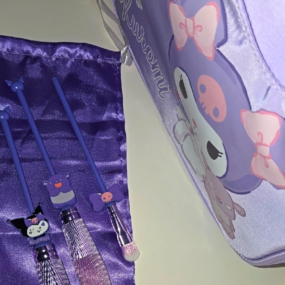 Kuromi Purple Cosmetic Bag Set - Picture 9 of 9